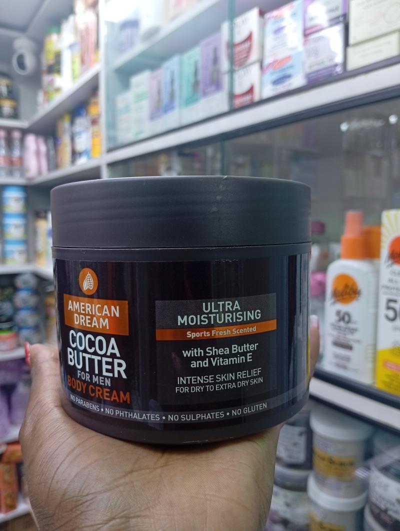 American dream cream for men with Shea butter